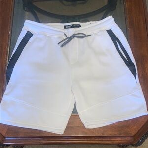 White and Black Men's Shorts